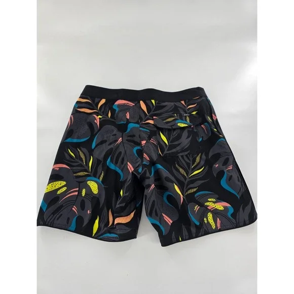 O'Neill Hyperfreak Mysto Scallop 19 Board Shorts Mens 30 Black 8.5" inseam NWT - Picture 7 of 9